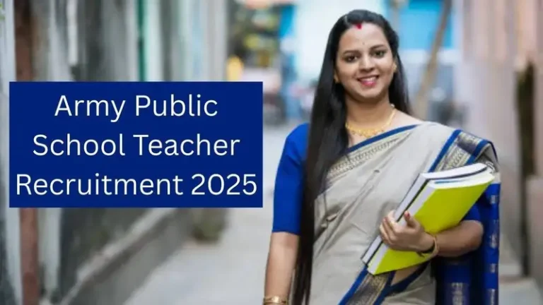 Army Public School Teacher Recruitment 2025