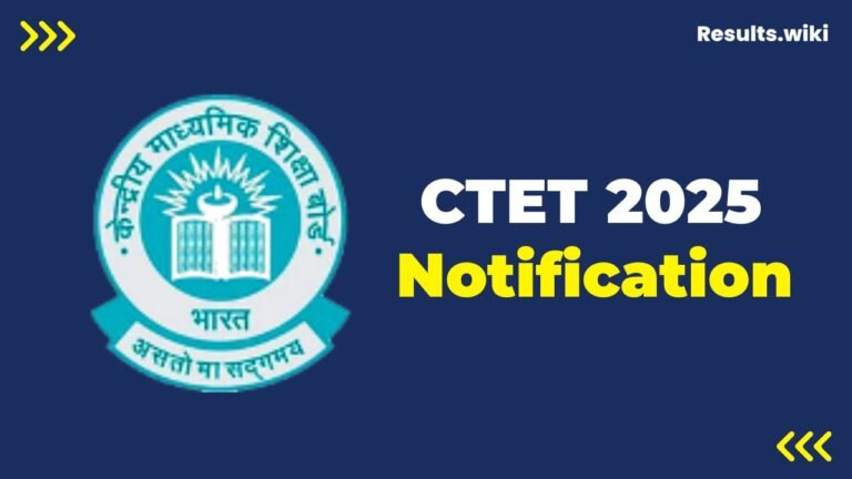 CTET Notification 2025