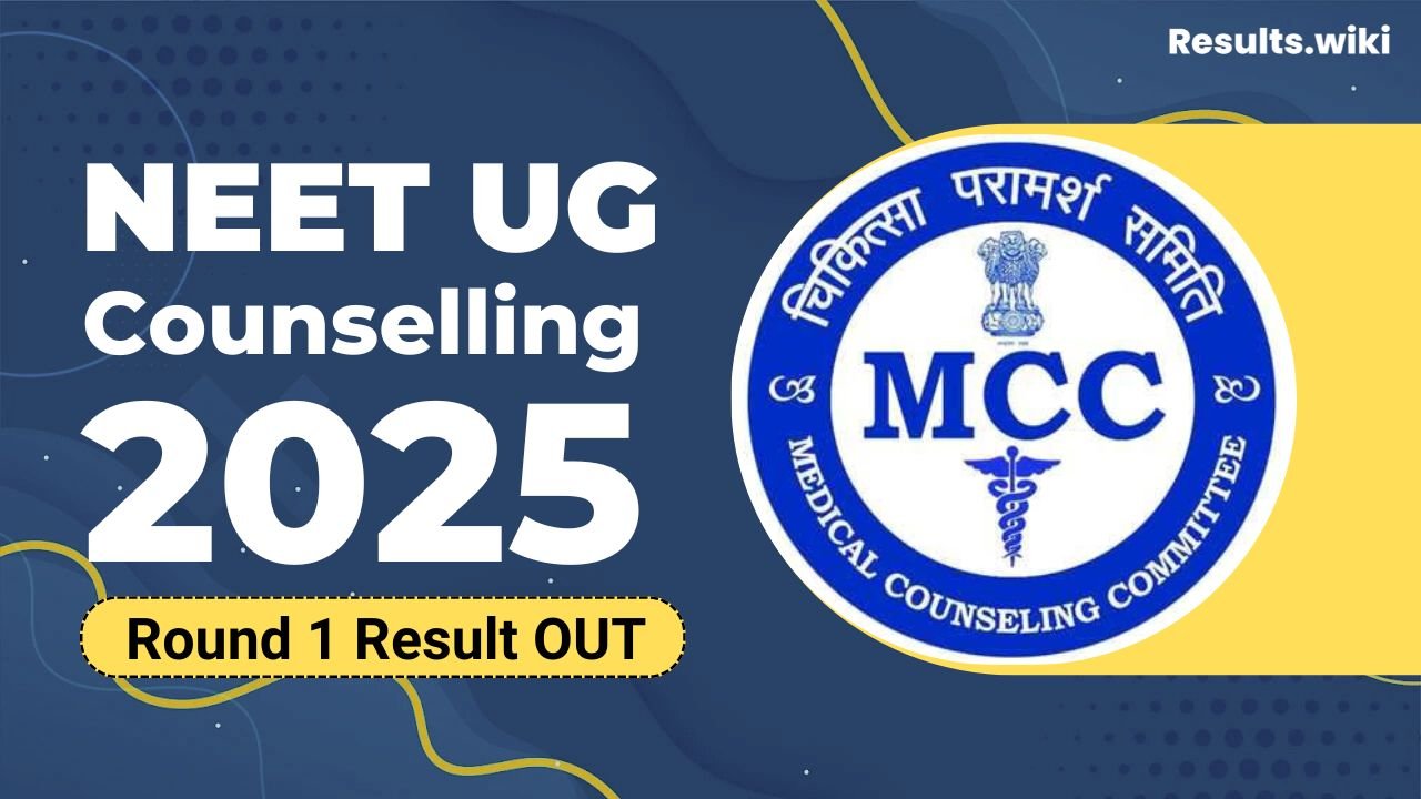 NEET UG Counselling 2025 Round 1 Seat Allotment Result