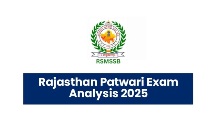 Rajasthan Patwari Exam Analysis 2025