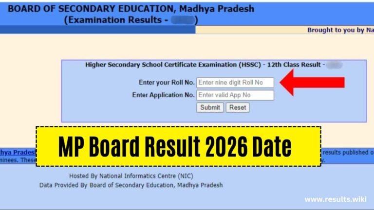 MP Board Result 2026