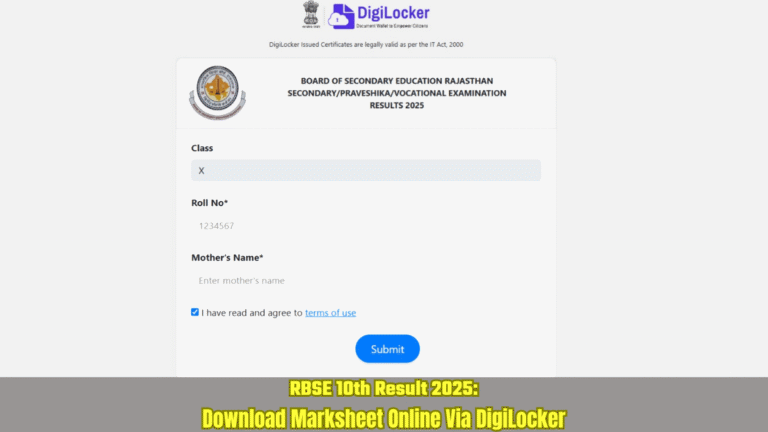 RBSE 10th Result 2025