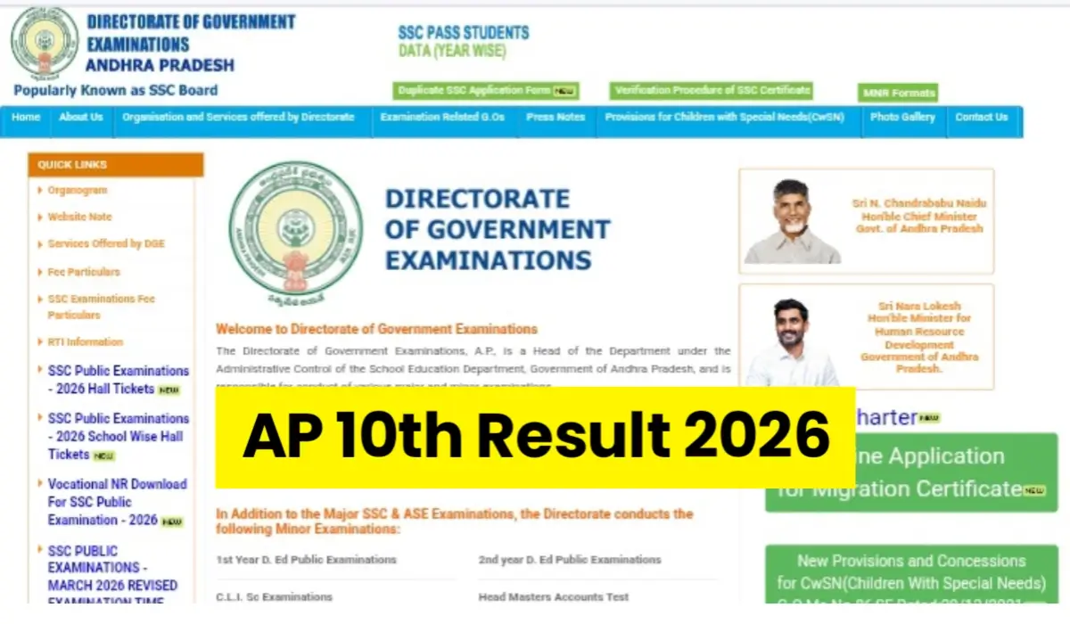 AP 10th Result 2026 Expected at bse.ap.gov.in – Check BSEAP SSC Result by Hall Ticket