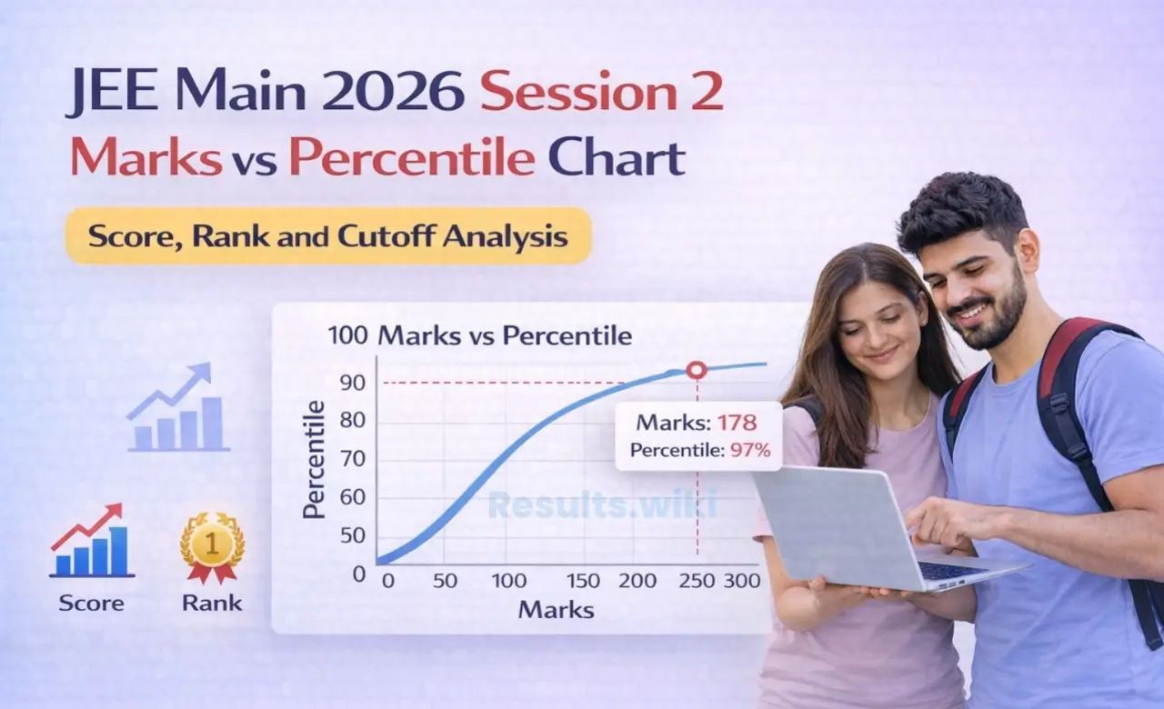 JEE Main 2026 Session 2 Marks vs Percentile Chart – Score, Rank and Cutoff Analysis