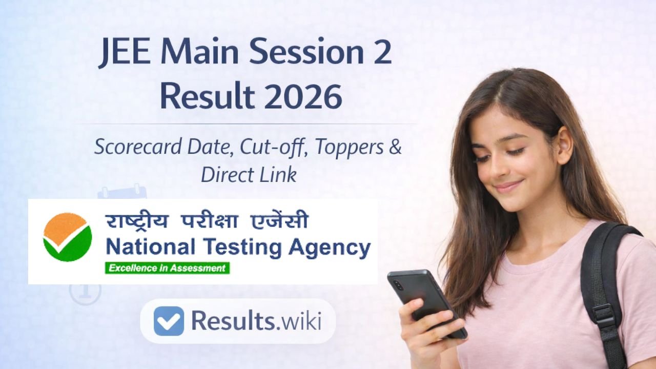 JEE Main Result 2026 Date - Session 2