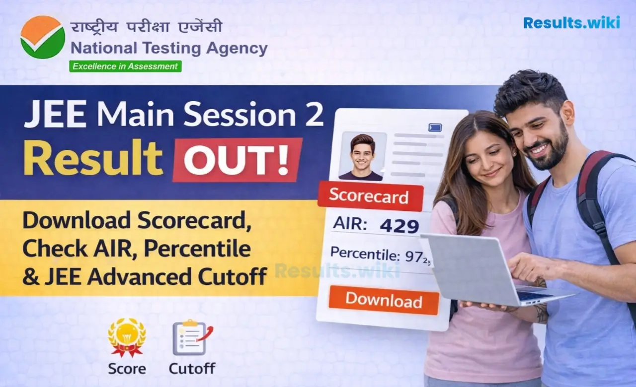 JEE Main Result 2026 Session 2 OUT – Download Scorecard at jeemain.nta.nic.in