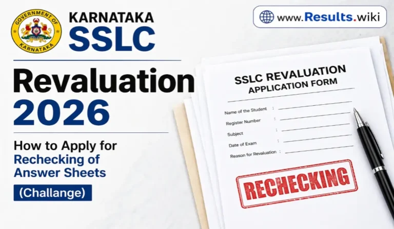Karnataka SSLC Revaluation 2026
