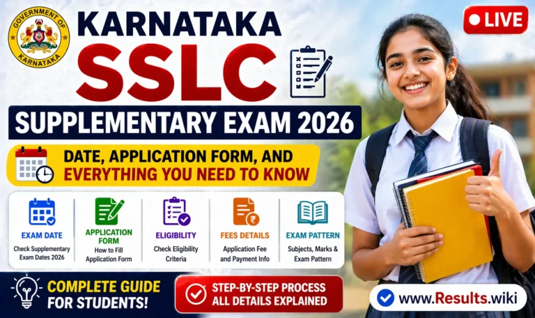 Karnataka SSLC Supplementary Exam 2026