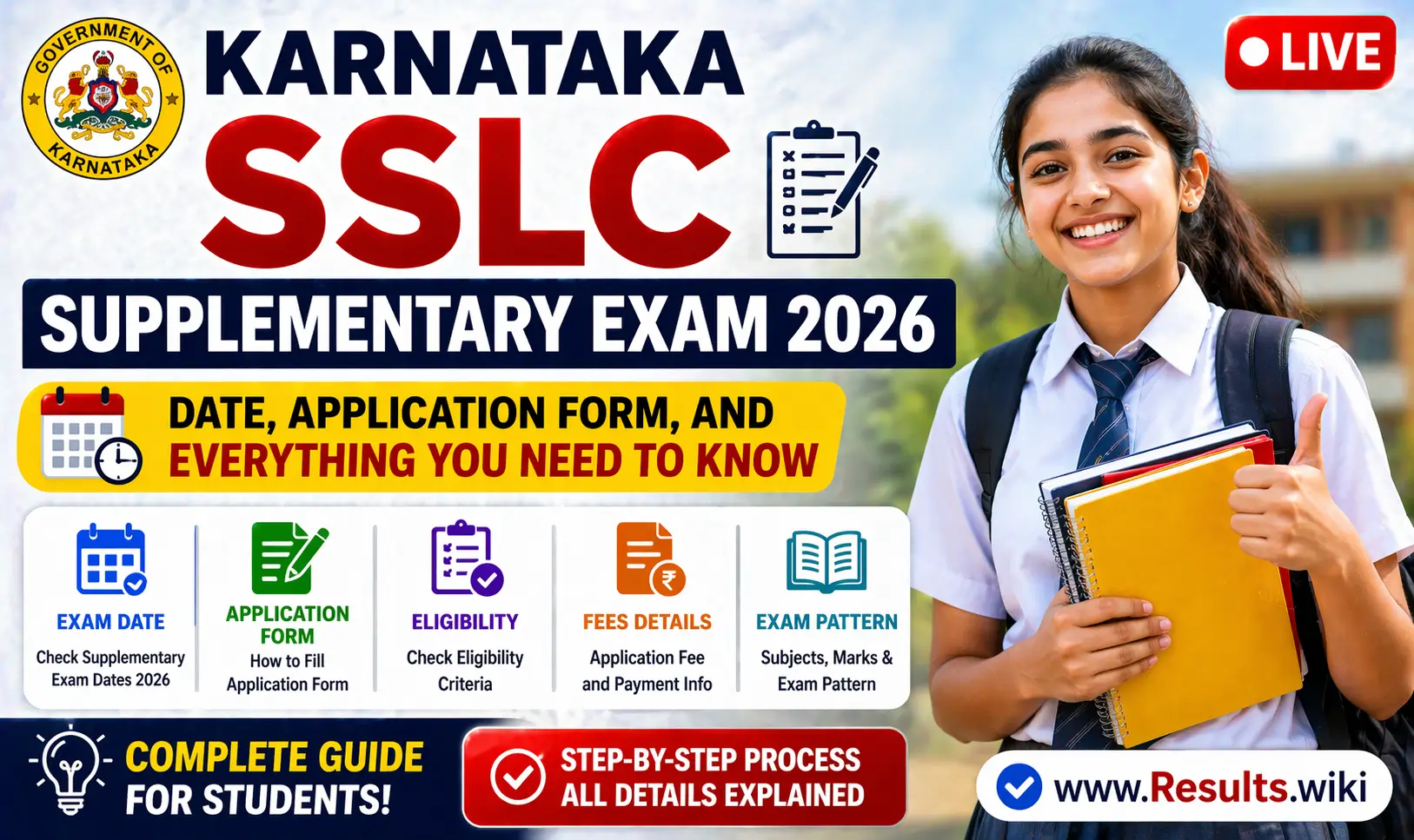 Karnataka SSLC Supplementary Exam 2026