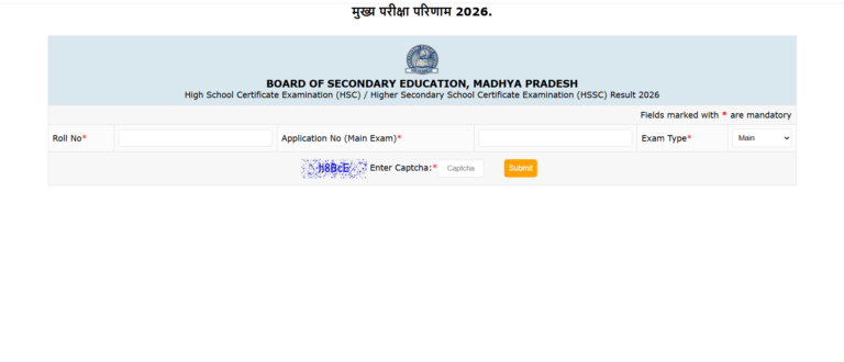 MPBSE MP BOARD 10TH 12TH RESULTS 2026 LINK