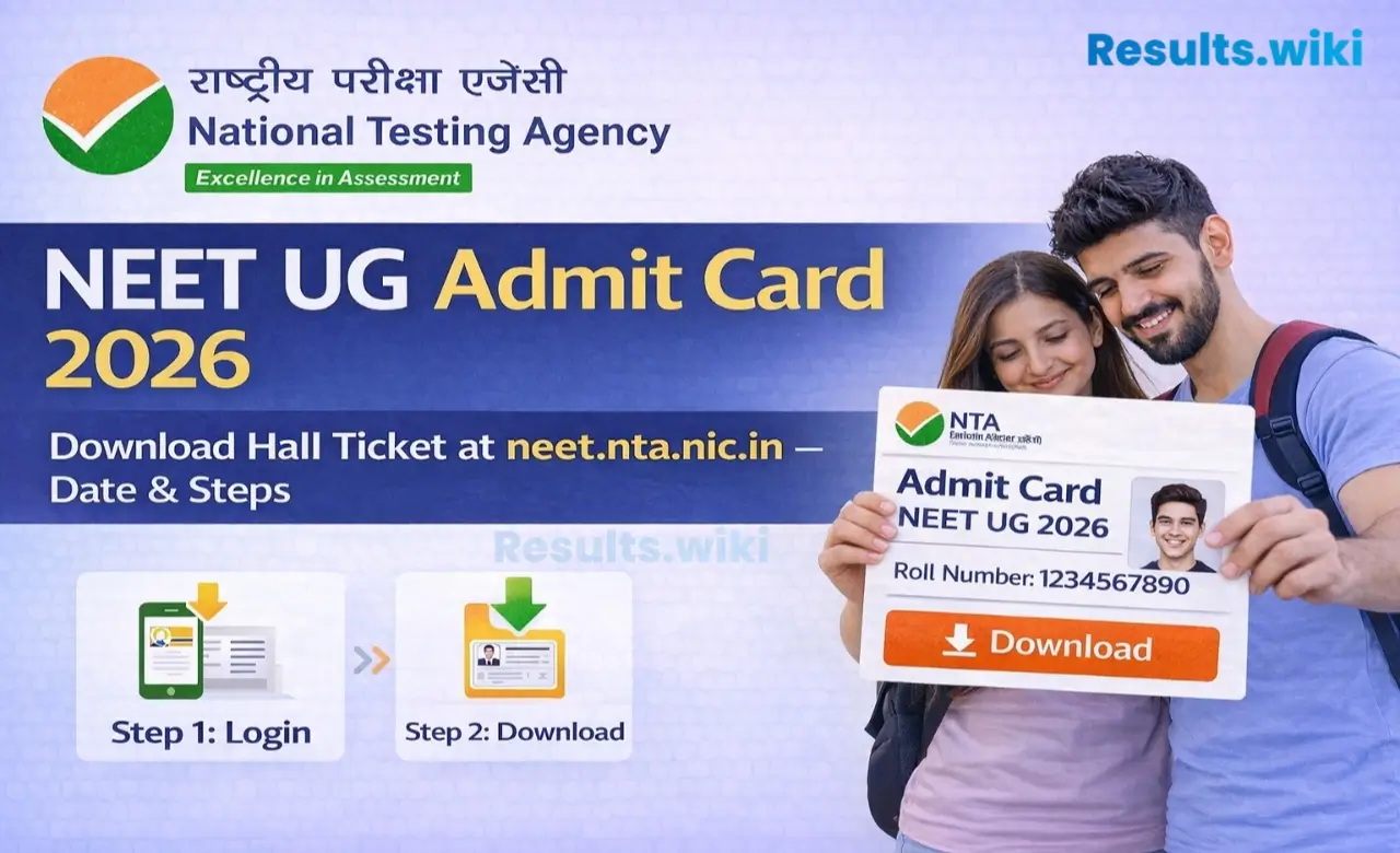 NEET UG Admit Card 2026 – Download Hall Ticket at neet.nta.nic.in for May 3 Exam
