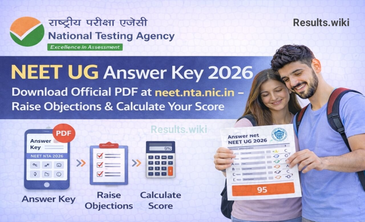 NEET UG Answer Key 2026 – Download PDF and Raise Objections at neet.nta.nic.in