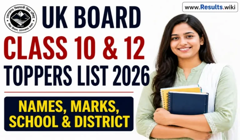 UK Board Toppers List 2026 – UBSE Class 10 and 12 Topper Names, Marks and District