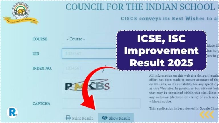 ICSE, ISC Improvement Result 2025