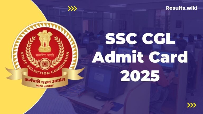 SSC CGL Admit Card 2025